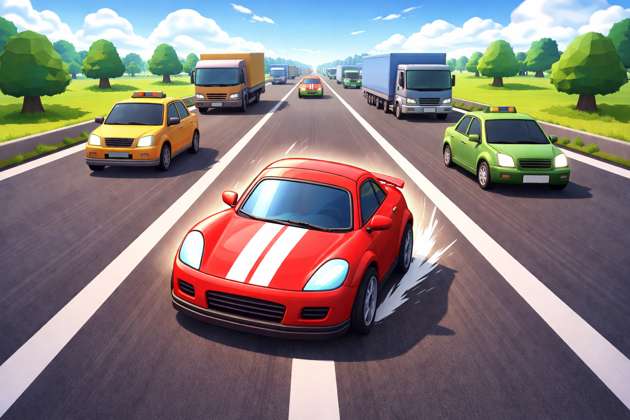Endless Road Rush - Jabali AI Poster