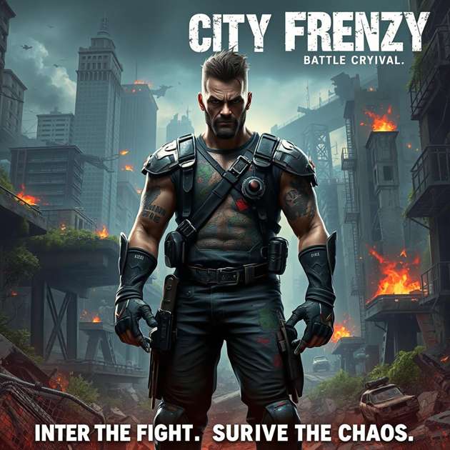 Ruin City Frenzy - Jabali AI Poster