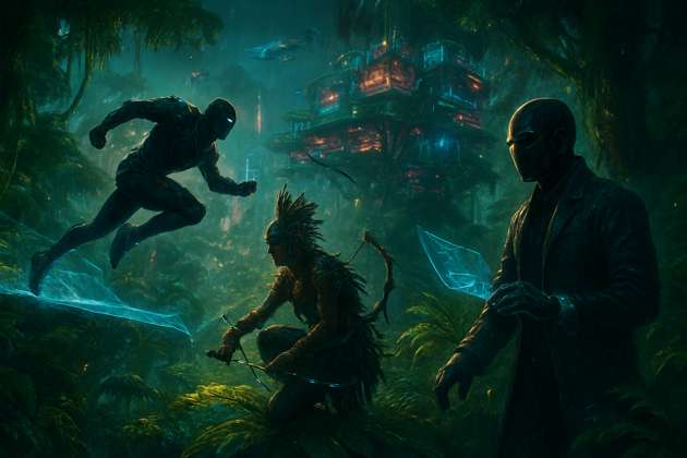 Canopy City Conflict - Jabali AI Poster