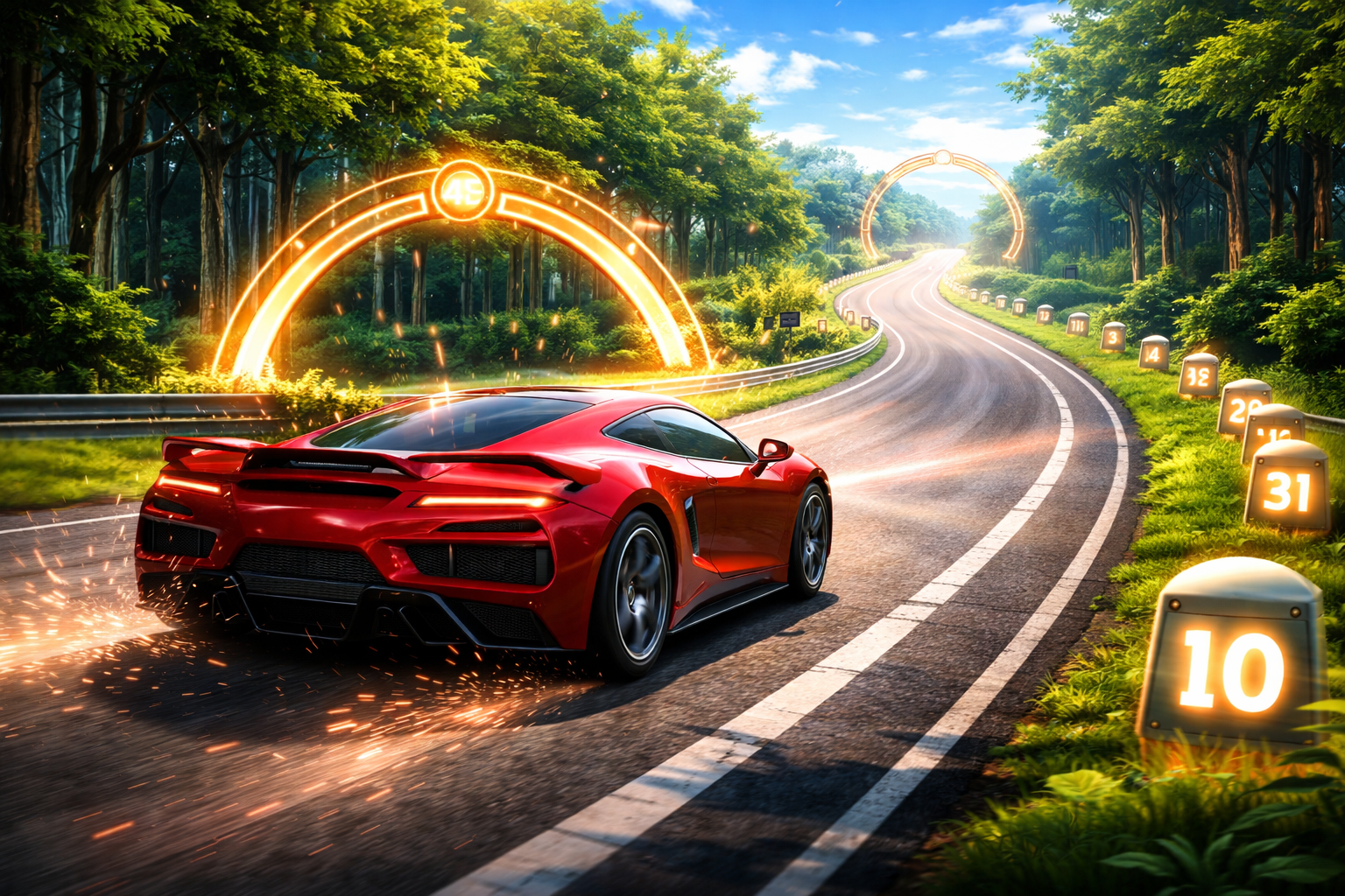 Real Car Time Drive 1 to 20 - Instant game by Jabali AI