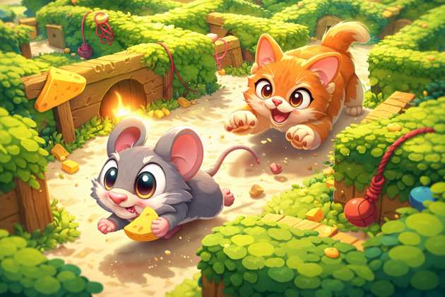 Maze Rat Rush - Jabali AI Poster