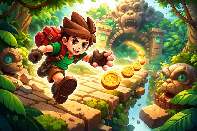 Coin Chase Run - Jabali AI Poster