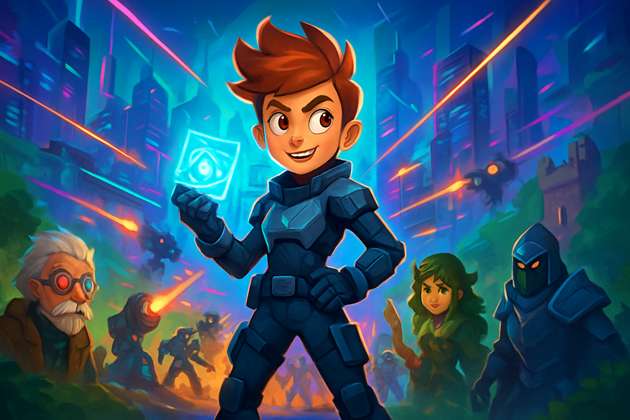 Neon Vanguard - Jabali AI Poster