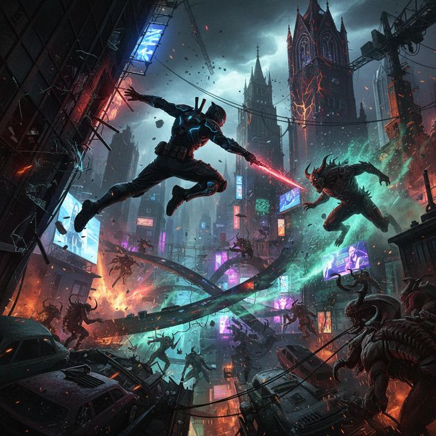 Hellframe City - Jabali AI Poster