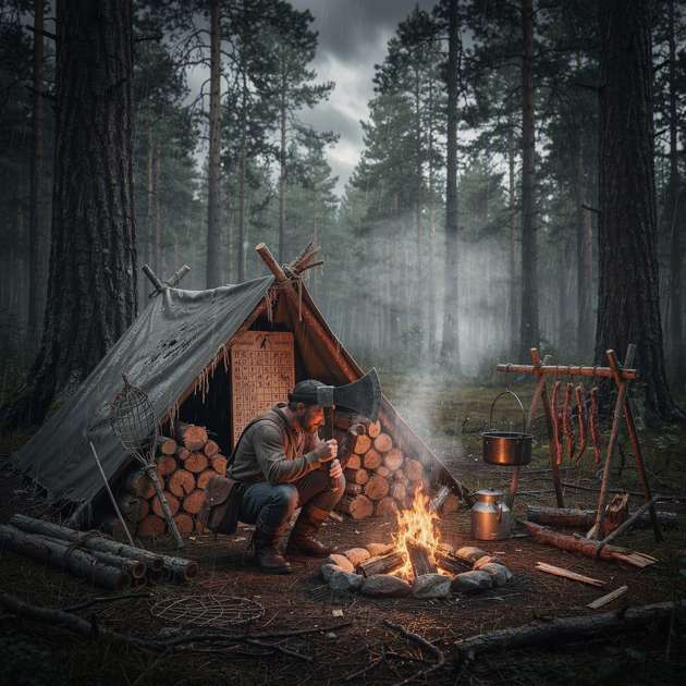 100 Jours dans la Forêt - Jabali AI Poster