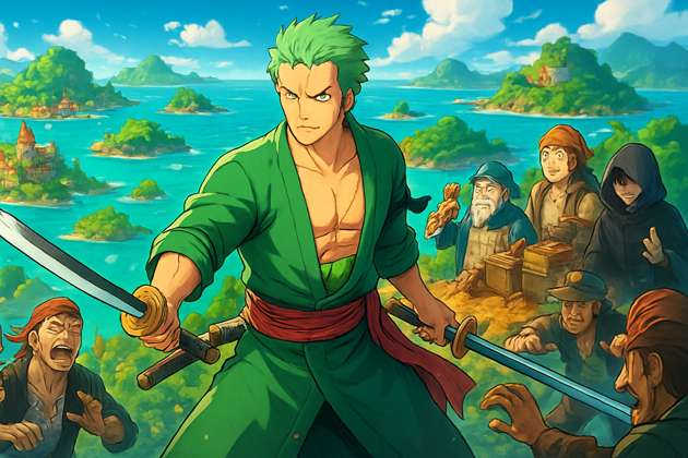 Zoro's Pirate Pursuit - Jabali AI Poster