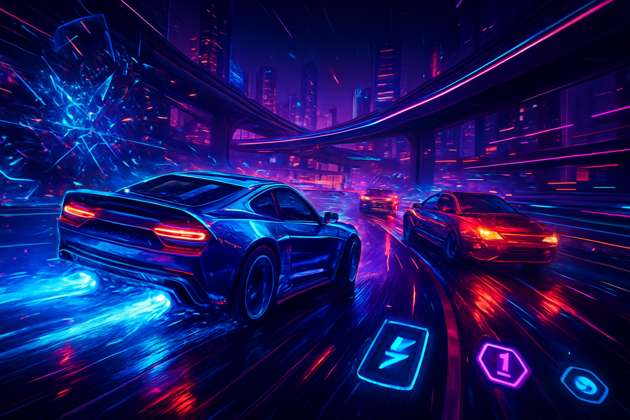 Neon Velocity: Urban Clash - Jabali AI Poster