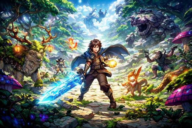 Creatures and Magic Quest - Jabali AI Poster