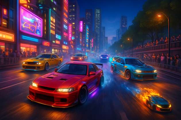 Midnight Turbo Rivals - Jabali AI Poster