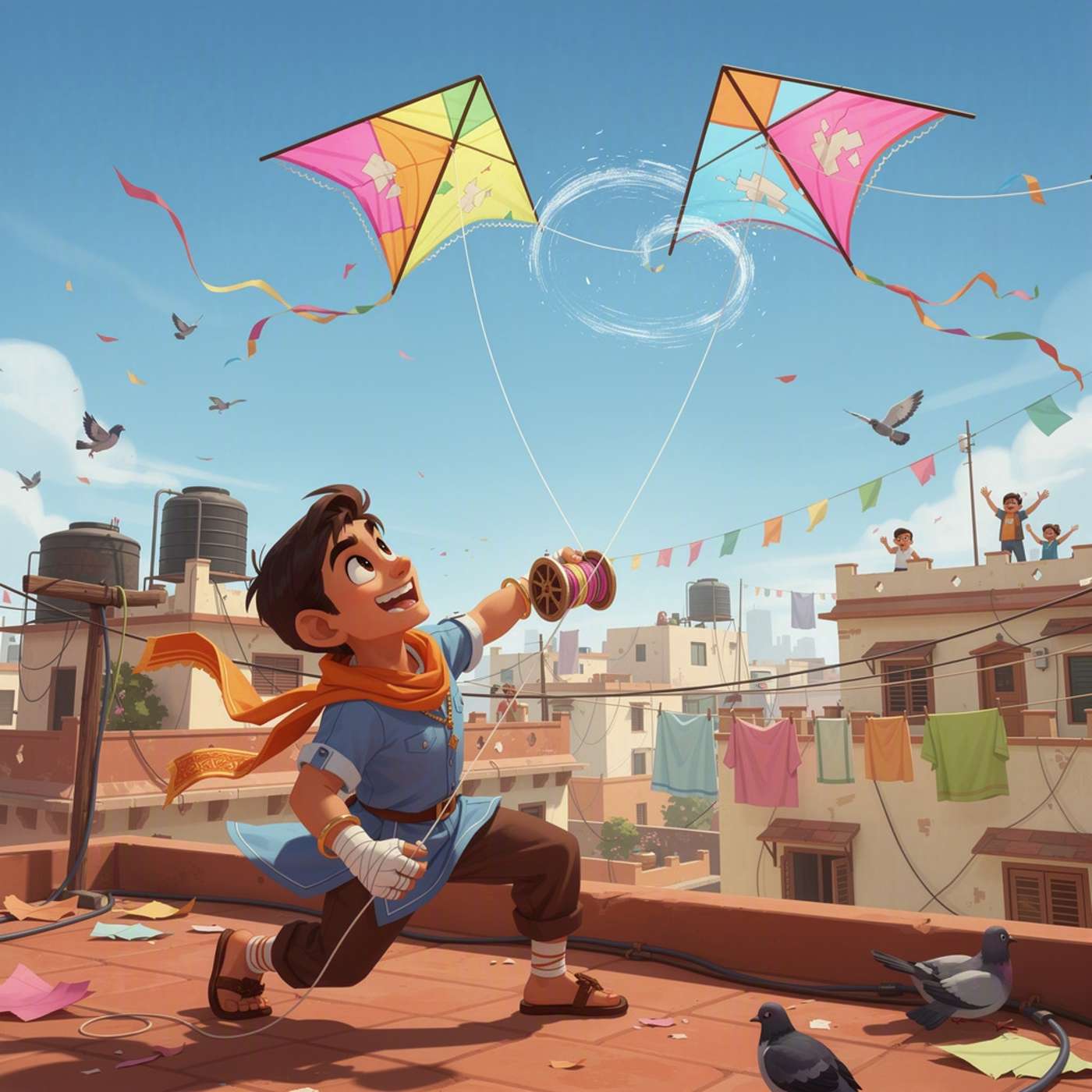 Patang Pech Battle game artwork