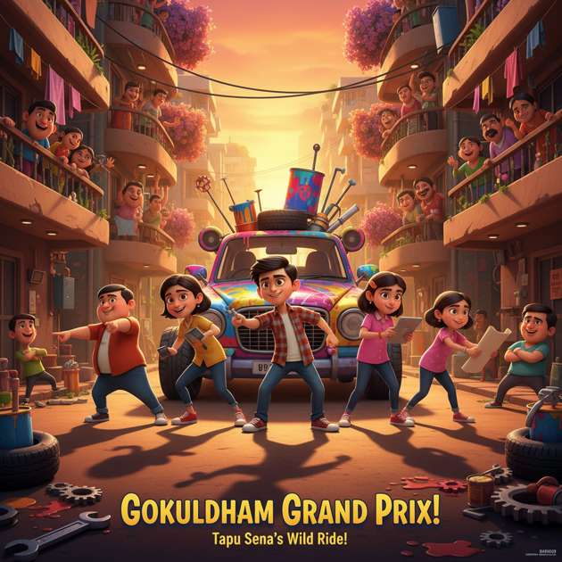 Tapu Sena: Gokuldham Racers - Jabali AI Poster