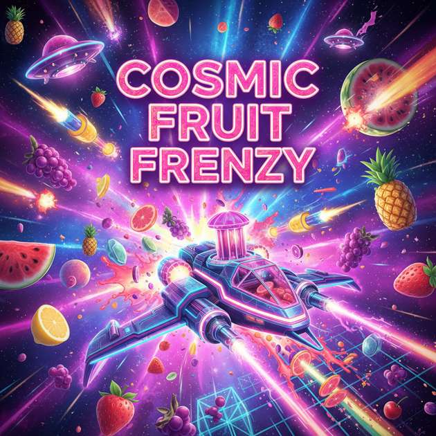Cosmic Fruit Frenzy - Fixed Shooter Arcade by Jabali AI