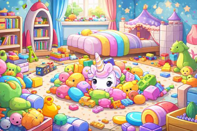 Unicorn Hunt: Kids Room Chaos - Jabali AI Poster