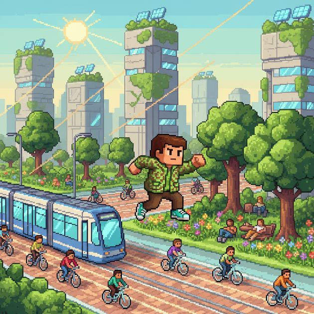 Eco Cross: Urban Harmony - Jabali AI Poster