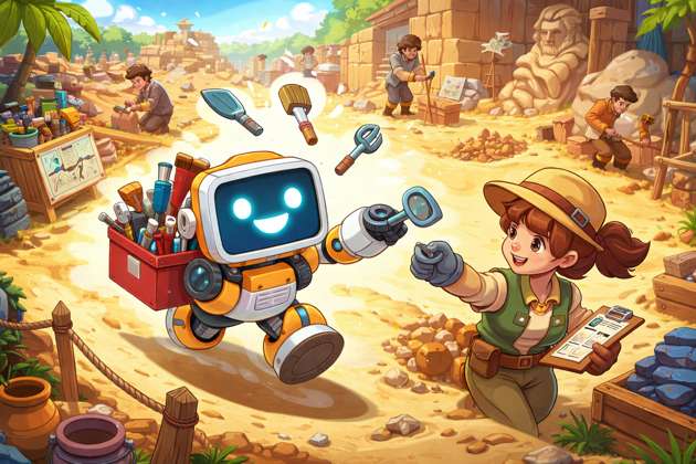 RoboRelic Rush - Jabali AI Poster