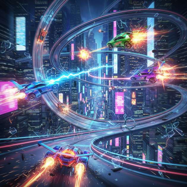 Neon Rivals: Turbo Combat - 3D Racing by Jabali AI