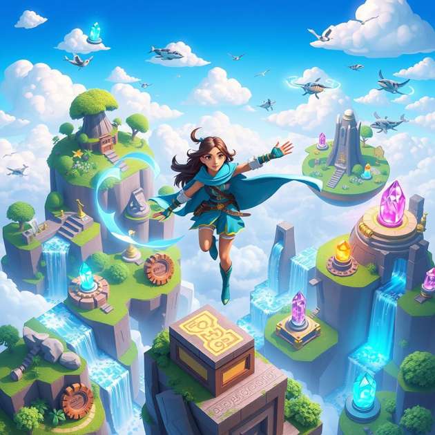 Skybound Realms: Isles of Wonder - Jabali AI Poster