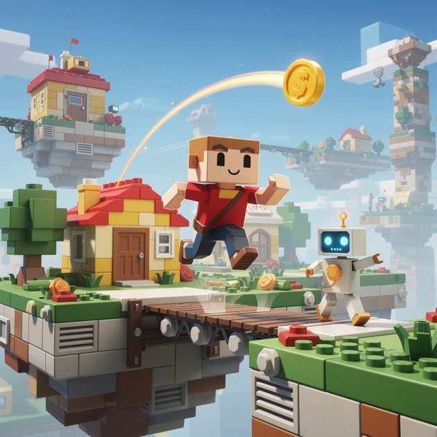BlockWorld Adventures - Jabali AI Poster