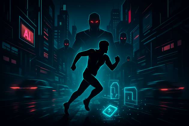 Neon Escape - Jabali AI Poster