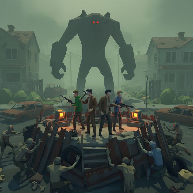 Wasteland Stronghold Haven - Jabali AI Poster