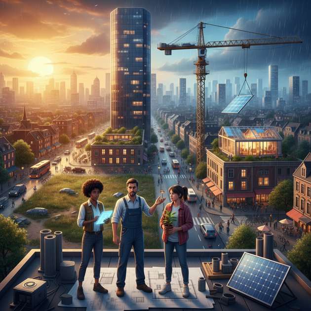 Cidade em Construção - Jabali AI Poster