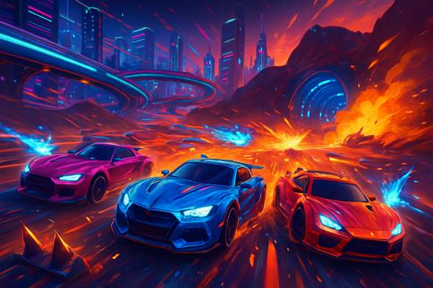 Neon Velocity: Turbo Mayhem - Jabali AI Poster
