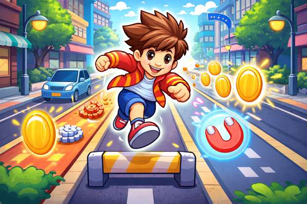 City Sprint Dash - Jabali AI Poster