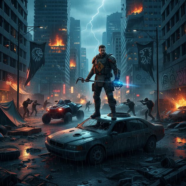 Fractured City - Jabali AI Poster