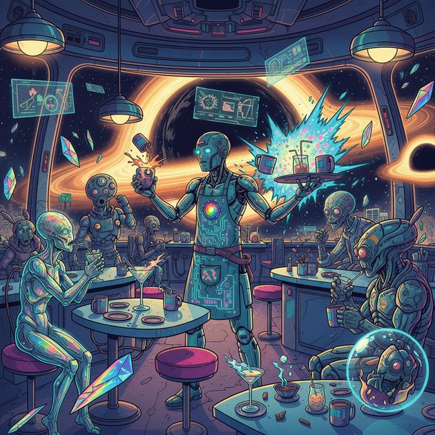 Black Hole Brews - Jabali AI Poster