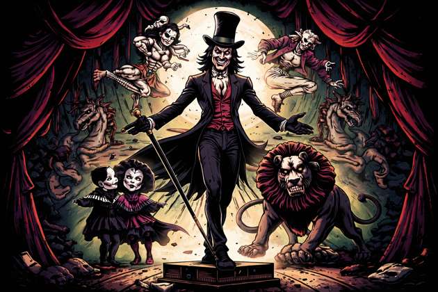 Freak Circus Frenzy - Jabali AI Poster
