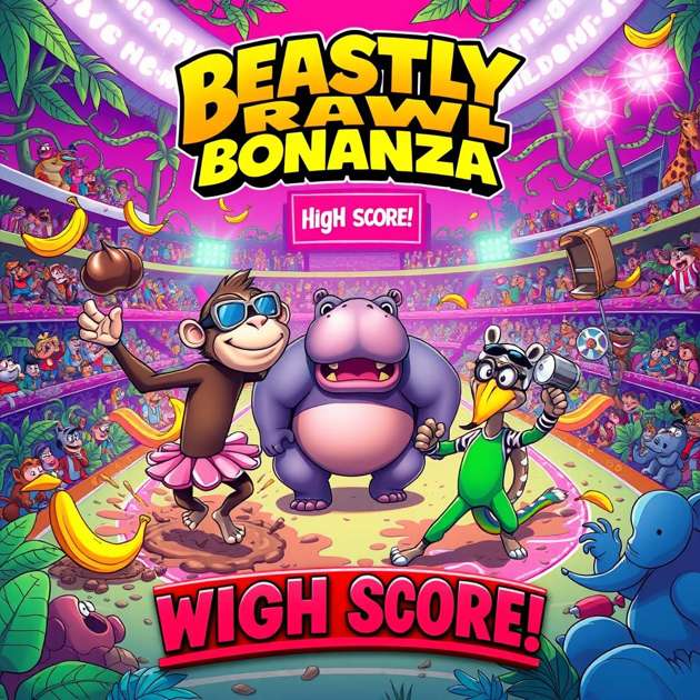 Beastly Brawl Bonanza - Jabali AI Poster
