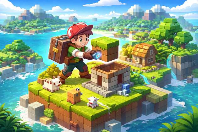 BlockCraft Adventures - Jabali AI Poster