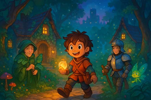 Enchanted Village Quest - Jabali AI Poster