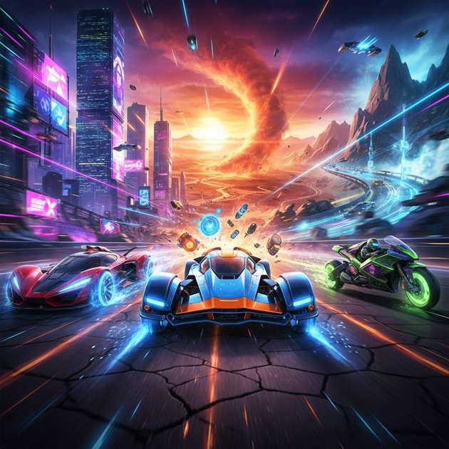 Neon Rivals: Turbo Combat - 3D Racing by Jabali AI