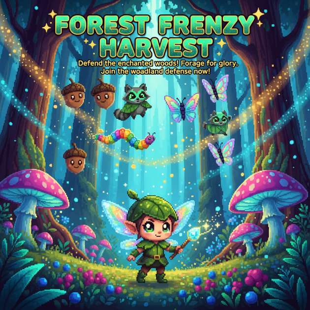 Forest Frenzy Harvest - Jabali AI Poster