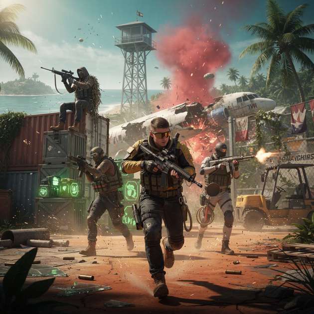 Fire Zone Battle Royale - Jabali AI Poster