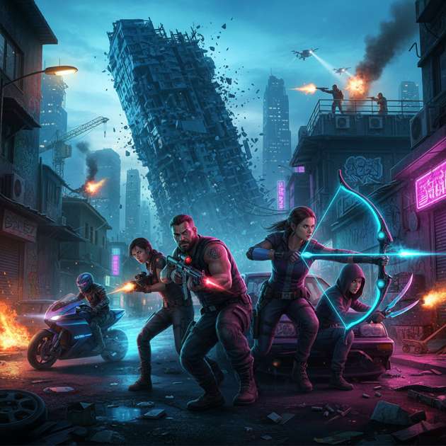 Urban Survival Arena - Jabali AI Poster