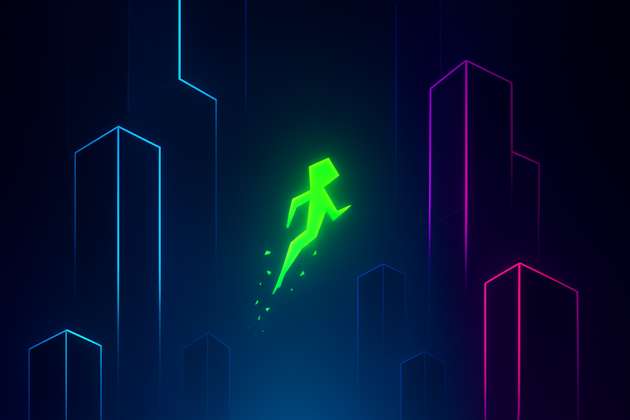 Neon Ascend - Jabali AI Poster