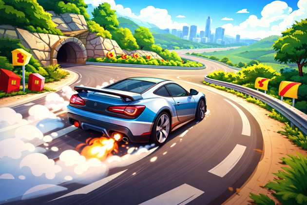 Offline Drift Rush - Jabali AI Poster
