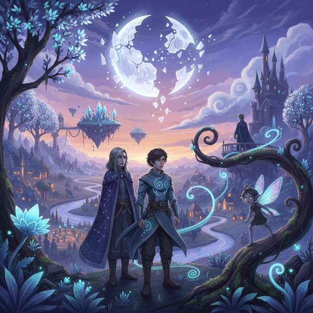 Kingdom of the Fractured Moon - Jabali AI Poster