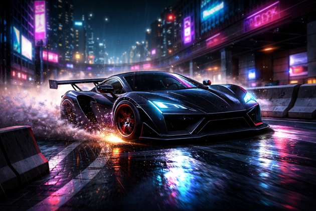 Real 3D Car Rush - Jabali AI Poster