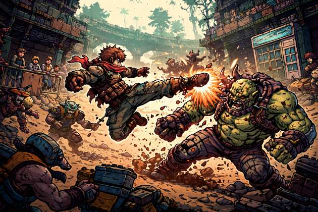 Wasteland Brawl - Jabali AI Poster