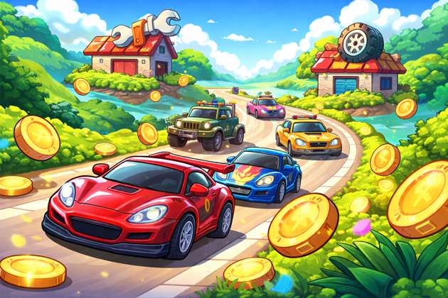 Coin Cruise Car Builder - Jabali AI Poster