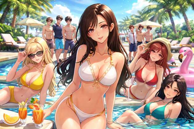 Poolside Nights - Jabali AI Poster