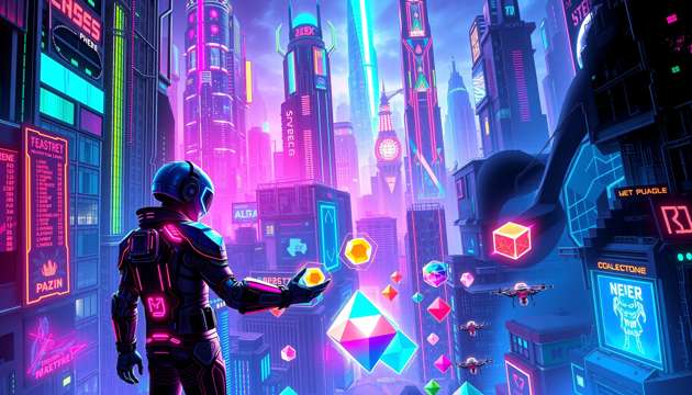 Neon Nexus Puzzle - Jabali AI Poster