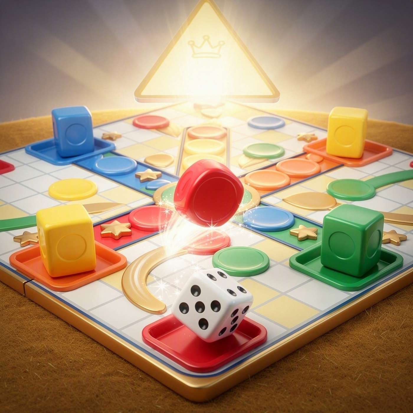 पासा पथ: लाल गोटी की दौड़ game artwork