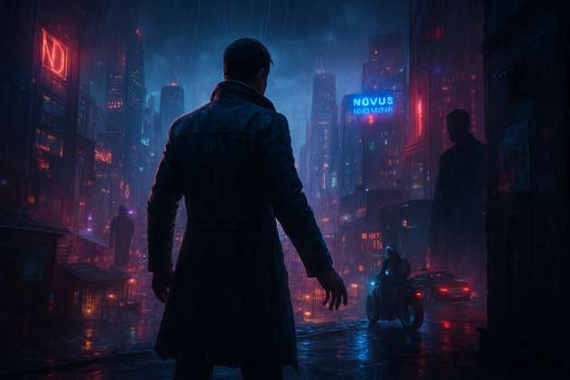 Neon Divide - Jabali AI Poster