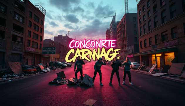 Concrete Carnage - Jabali AI Poster
