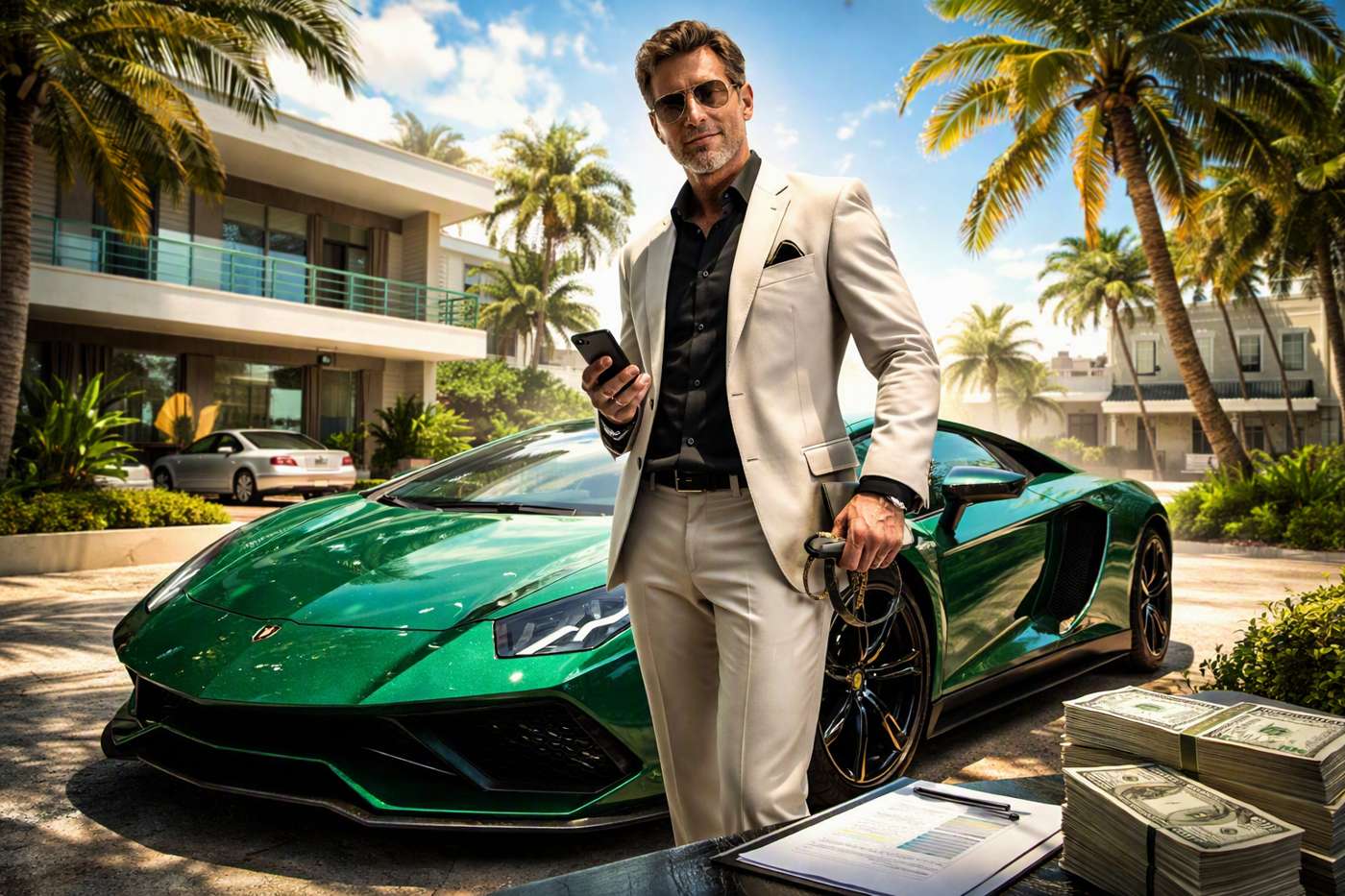 Michael's Green Ride Riches game artwork