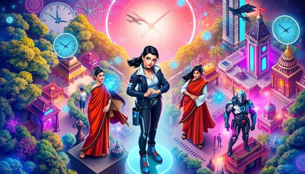 Quantum Bengaluru: Timeloop Nexus - Jabali AI Poster